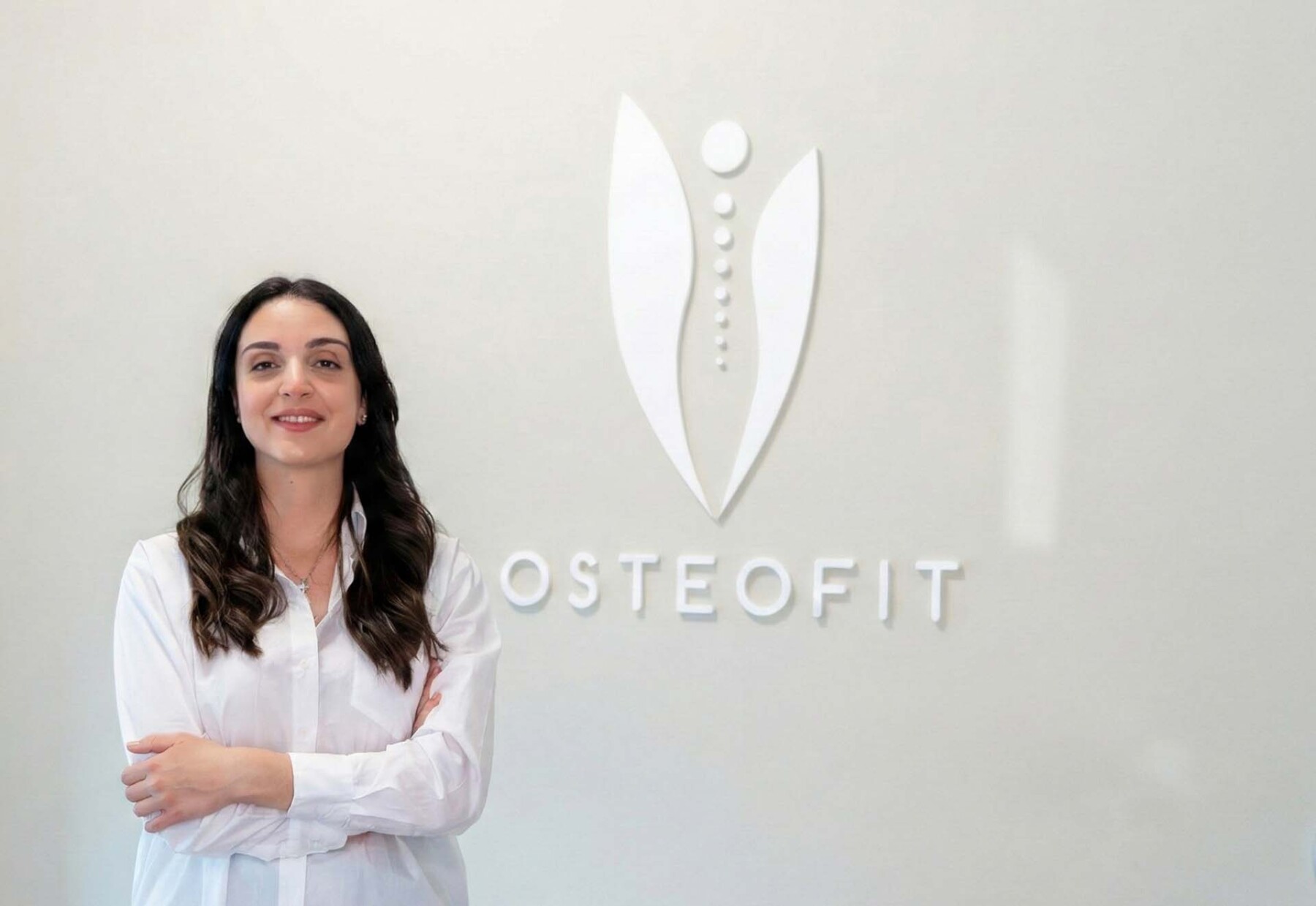 Σαρικλόγλου Φιλίππη με το λογότυπο του osteofit